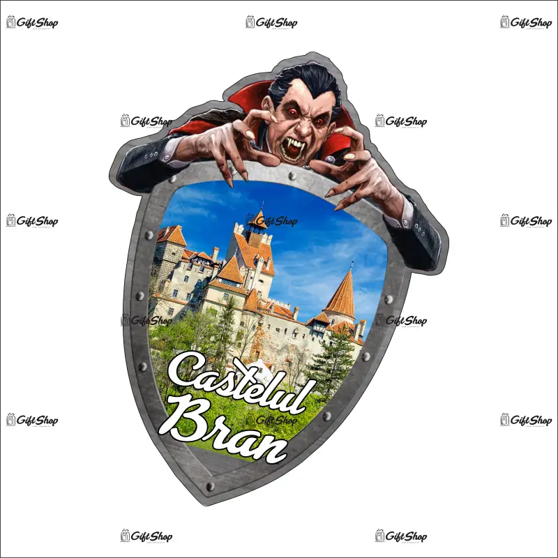 Castelul bran, dracula, romania, magnet frigider mgs136